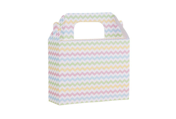 Χάρτινο κουτί  LUNCH BOX rainbow chevron