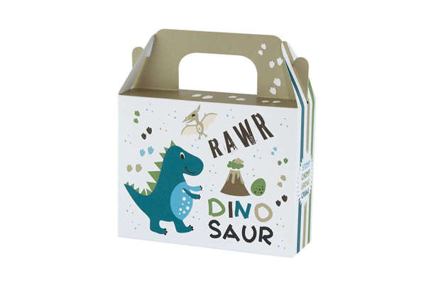 Χάρτινο κουτί  LUNCH BOX με θέμα dinosaur