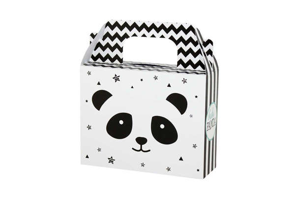 Χάρτινο κουτί  LUNCH BOX με θέμα panda